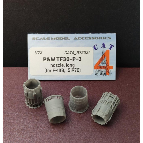 Cat4-r72021 1/72 P W Tf30-p-3 Nozzle Long For F-111b 151970 2pcs