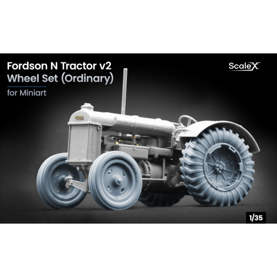 Scalex Ww-35005 1/35 Fordson N Tractor V2 Ordinary Wheel Set For Miniart