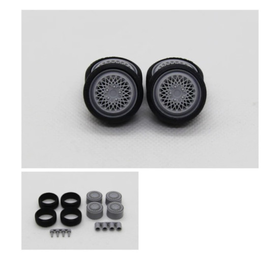 Diolex Dp24179 1/24 Wheels 16 Inch Bbs E50 Zero Lip For Tamiya Fujimi Aoshima Revell