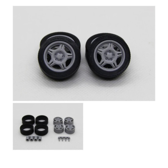 Diolex Dp24180 1/24 Wheels 17 Inch Bmw Styling 24 Oem For Tamiya Fujimi Aoshima Revell