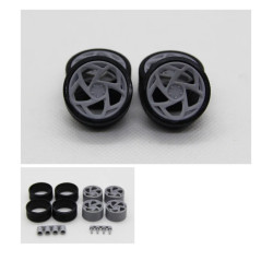 Diolex Dp24183 1/24 Wheels 19 Inch Radi8 R8s5 Custom For Tamiya Fujimi Aoshima Revell