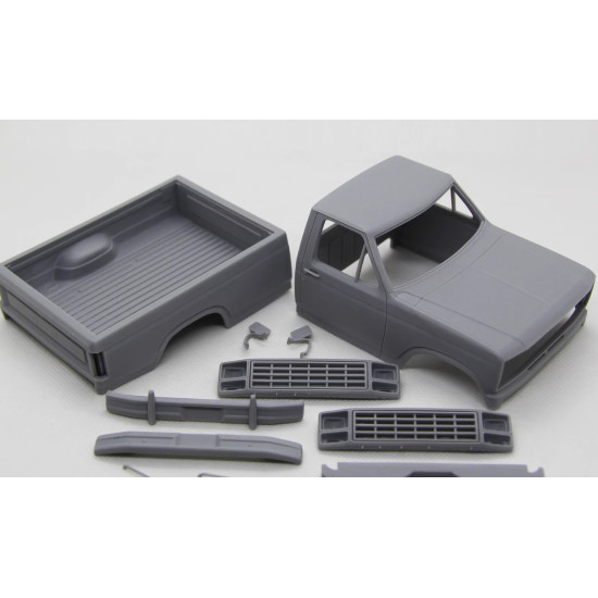 Diolex Dp24189 1/25 3d Print Resin Kit Ford F-150 Single Cab Long Bed 1980