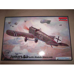 Junkers D.I early long fuselage german WWI 1/48 Roden 433