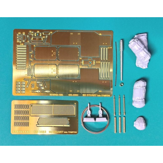 Eureka Er-3583 1/35 Upgrade Set For Us Light Tank M3 Stuart Late Prod Fit To Tamiya Kit