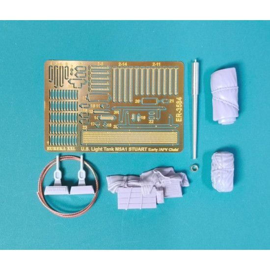 Eureka Er-3584 1/35 Upgrade Set For Us Light Tank M5a1 Stuart Early Fit To Afv Kit