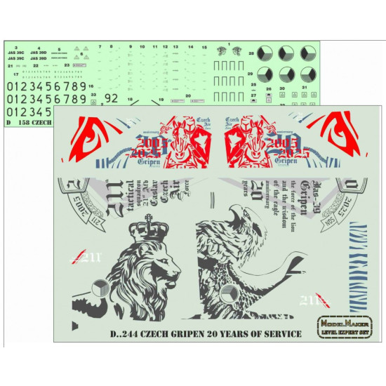 Model Maker D72244 1/72 Czech Gripen 20 Years Of Service