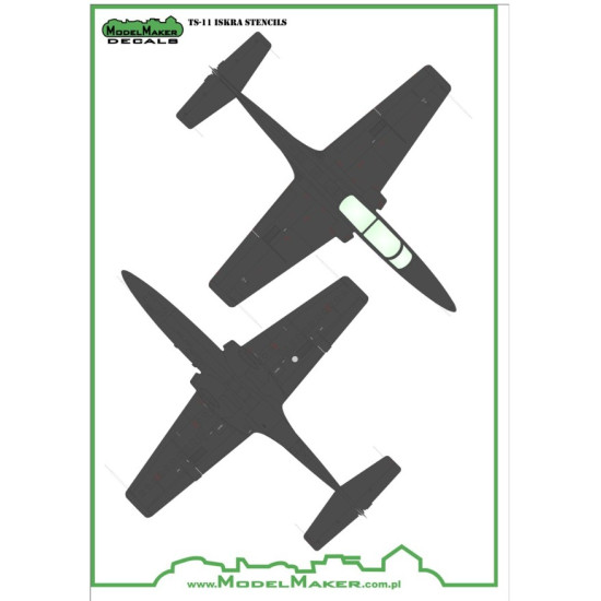 Model Maker D48041 1/48 Ts-11 Iskra - Stencils
