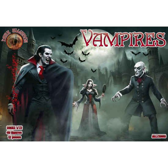 Alliance 72063 1/72 Vampires 48 Figures 12 Poses Figures Model Kit