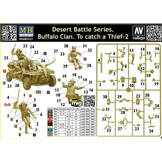 Master Box 35251 1/35 Desert Battle Series. Buffalo Clan To Catch A Thief-2