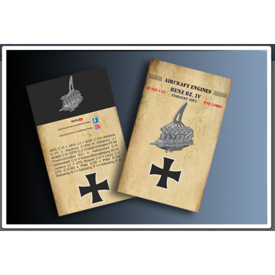 Print Scale Psr32006 1/32 Benz Bz Iv Exhaust Tip 2 New Resin Model