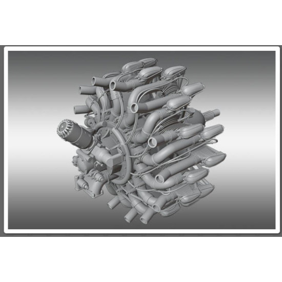 Print Scale Psr32015 1/32 Gnome-rhone 14k Mistral Major Resin Model