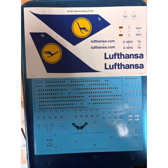 26decals 144-552 1/144 Lufthansa Boeing 747-830 Decal