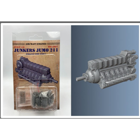 Print Scale Psr48027 1/48 Junkers Jumo 211 Exhaust Pipe Type 2 Aircraft Accessories