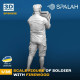 Spalah 30835 1/35 Figure Soldier With Firewood 3d Printed Resin Kit