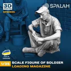 Spalah 30935 1/35 Figure Soldier Loading Magazine 3d Printed Resin Kit