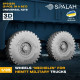 Spalah 31235 1/35 Wheels Michelin For Military Trucks Hemtt 9 Pcs 3d Resin Kit