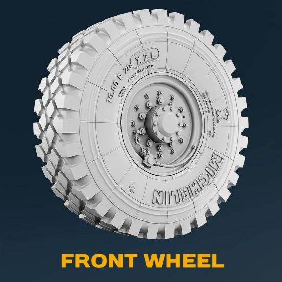 Spalah 31235 1/35 Wheels Michelin For Military Trucks Hemtt 9 Pcs 3d Resin Kit