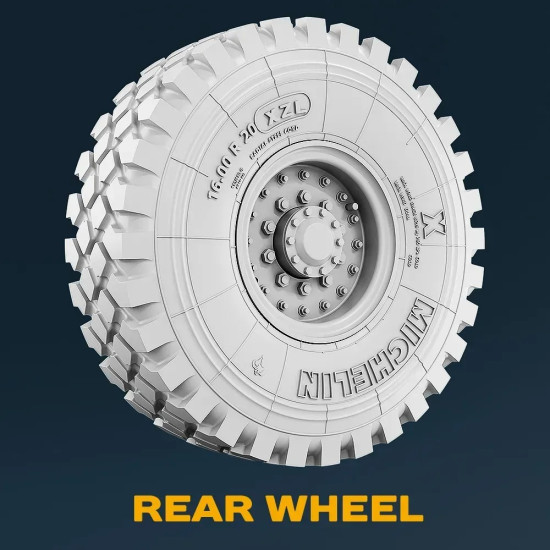Spalah 31235 1/35 Wheels Michelin For Military Trucks Hemtt 9 Pcs 3d Resin Kit
