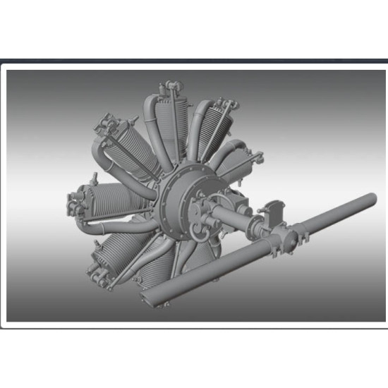 Print Scale Psr48034 1/48 Aircraft Engines Oberursel Ur Ii Aircraft Accessories