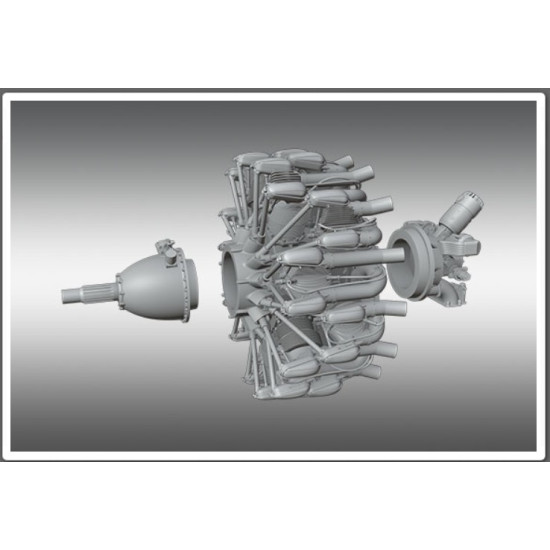 Print Scale Psr72019 1/72 Gnome-rhone 14k Mistral Major Aircraft Accessories