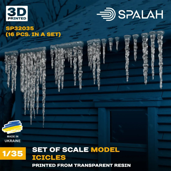 Spalah 32035 1/35 Set Of Scale Models Icicles 3d Printed Resin Kit
