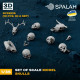 Spalah 31735 1/35 Set Of Figures Skeletons 3d Printed Resin Kit