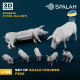 Spalah 32635 1/35 Set Of Figures Pigs 7 Pcs. 3d Printed Resin Kit