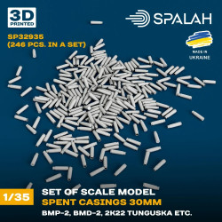 Spalah 32935 1/35 Spent Casings 30mm Bmp-2 Bmd-2 2k22 246 Pcs Resin Model Kit