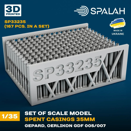 Spalah 33235 1/35 Spent Casings 35mm Gepard Oerlikon Gdf 005/007 167 Pcs Resin Model Kit