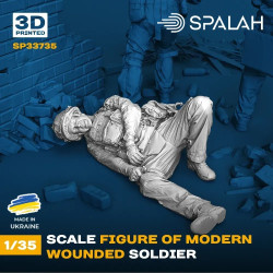 Spalah 33735 1/35 Figure Modern Wounded Soldier Resin Model Kit