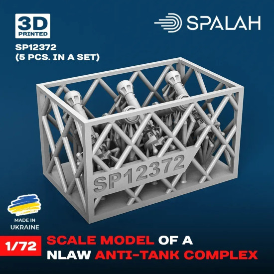 Spalah 12372 1/72 Set Of Scale Models Nlaw Anti-tank Complex 5 Pcs Resin Kit