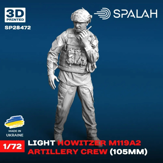 Spalah 28472 1/72 Set Of Figures Artillery Crew Of Howitzer M119a2 Resin Kit