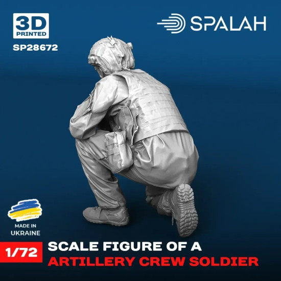 Spalah 28672 1/72 figure Artillery Crew Soldier 3d Printed Resin Kit
