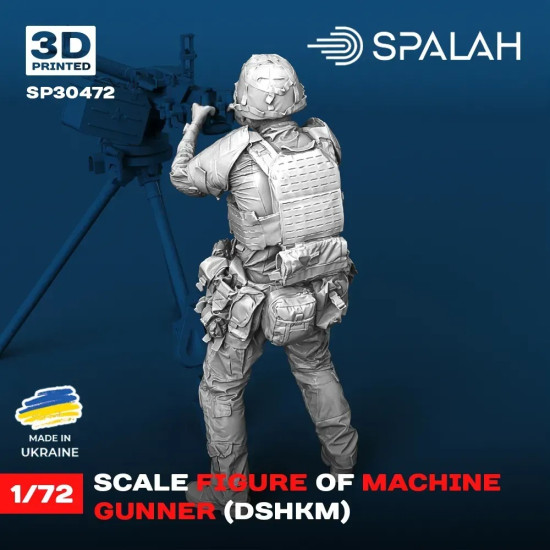 Spalah 30472 1/72 Figure Machine Gunner Dshkm 3d Printed Resin Kit