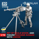 Spalah 30572 1/72 Machine Gunner With Dshkm Machine Gun 3d Printed Resin Kit