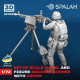 Spalah 30572 1/72 Machine Gunner With Dshkm Machine Gun 3d Printed Resin Kit