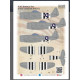Print Scale Prs144-026 1/144 P-47 Bubble Top D-day Invasion Stripes Decal For Aircraft