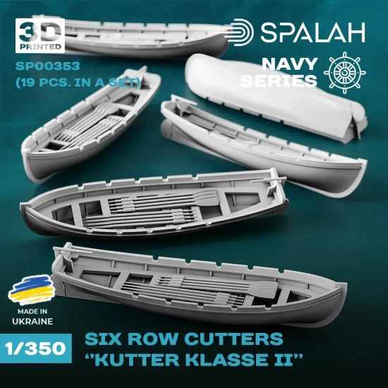 Spalah 00353 1/350 Boats For Kriegsmarine Bismarck Scharnhorst Gneisenau Tirpitz 19 Pcs