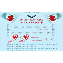 26decals 144-300 1/144 Air Canada Airbus A319 Laser Decal