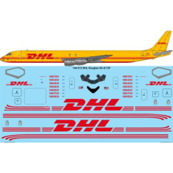 26decals 144-313 1/144 Dhl Yellow Douglas Dc-8-73f Laser Decal