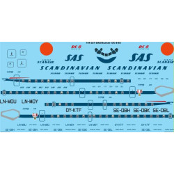 26decals 144-327 1/144 Sas Douglas Douglas Dc-8-63 Laser Decal