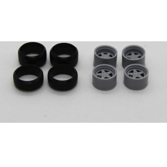 Diolex Dp24178 1/24 3d Print Resin Kit Bmw 5 Series E28 Stance Version With Bbs Kerscher Rx Wheels