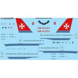 26decals 144-386 1/144 Air Malta Airbus A319 Laser Decal