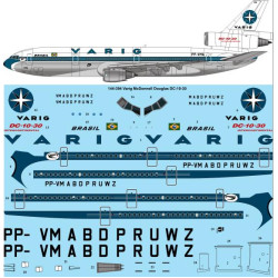 26decals 144-394 1/144 Varig Delivery Dc-10-30 Laser Decal