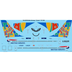 26decals 144-409 1/144 Ba Colum Boeing 737-200 Laser Decal