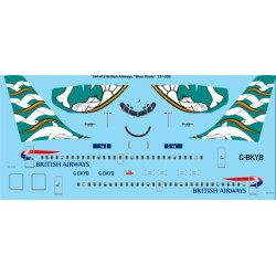 26decals 144-412 1/144 Ba Blue Poole Boeing 737-200 Laser Decal