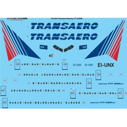 26decals 144-425 1/144 Transaero Boeing 777-200 Laser Decal