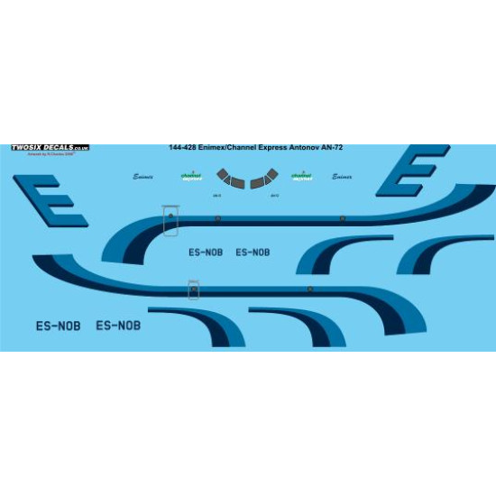 26decals 144-428 1/144 Enimex Antonov An-72 Laser Decal