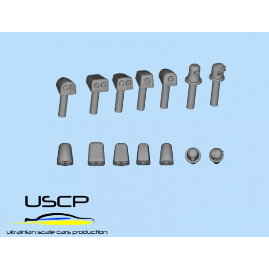 Uscp 24a121 1/24 Windshield Washer Nozzles Set Accessories Kit