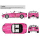 Uscp 24a063 1/24 Honda S2000 Pink F F2 Suki Decal Accessories Kit